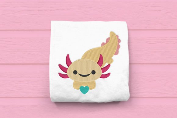 Axolotl with Heart