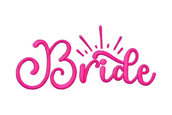 Bride Embroidery Design