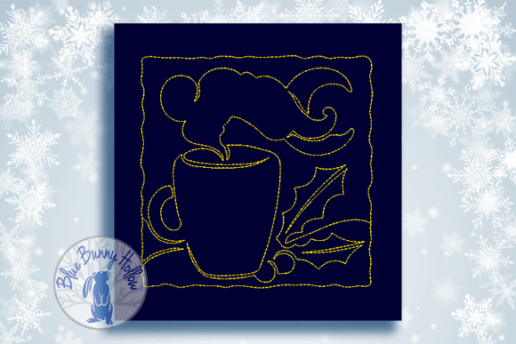 Christmas Quilt Block-Hot Cocoa