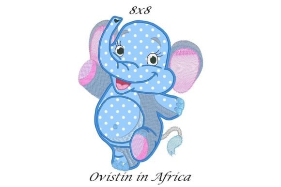 Cute Elephant Applique Review for Business Merchandise