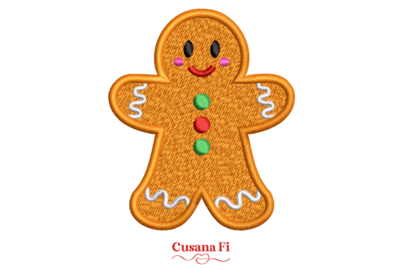Happy Christmas Gingerbread Man Embroidery Review