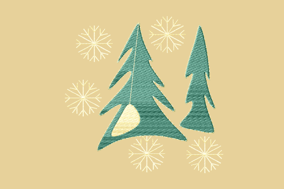 Pine Trees and Snow