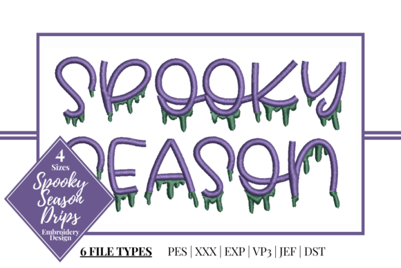 Spooky Season Drips Embroidery Review